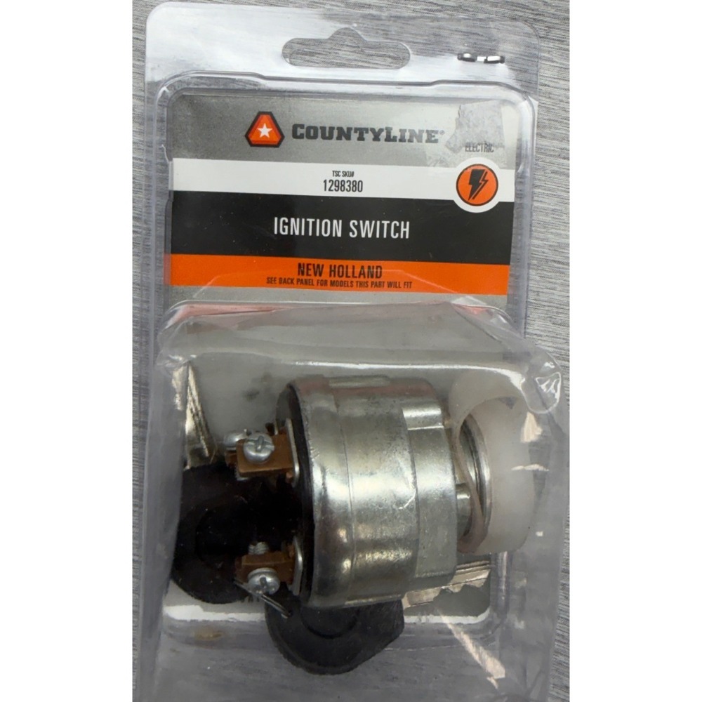CountyLine Ignition Switch for New Holland Tractor 1000 1100 1200 1300 1298380
